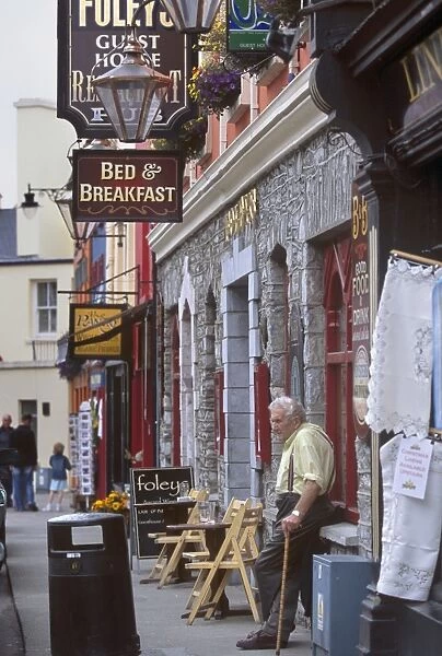 Old man in a street of Kenmare