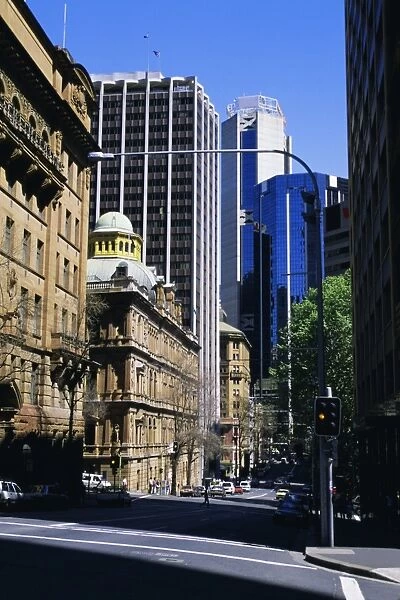 Old and new buildings in the city centre, Sydney, New South Wales, Australia