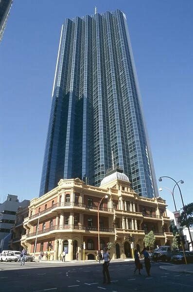 Old and new buildings, Perth, Western Australia, Australia, Pacific