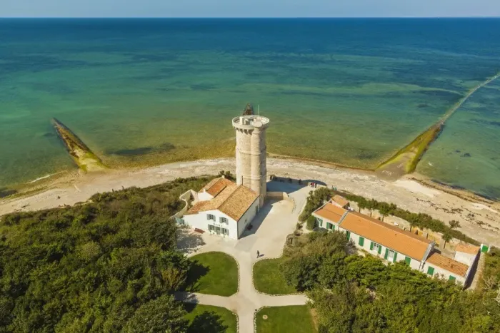 Framed Print : The old Phare des Baleines (Lighthouse of the Whales) dating from 1682, and museum Framed Print : The old Phare des Baleines (Lighthouse of the Whales) dating from 1682, and museum