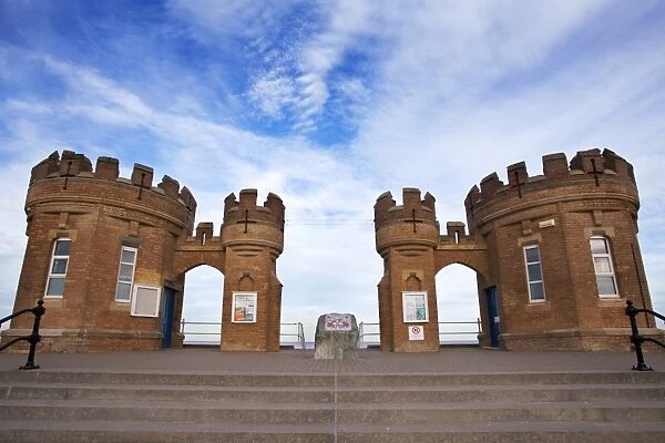 Old Pier Towers at Withernsea, East Riding of Yorkshire, Yorkshire, England, United Kingdom, Europe