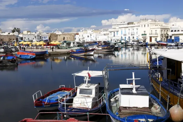 Framed Print : Old Port Canal and fishing boats, Bizerte, Tunisia, North Africa, Africa Framed Print : Old Port Canal and fishing boats, Bizerte, Tunisia, North Africa, Africa