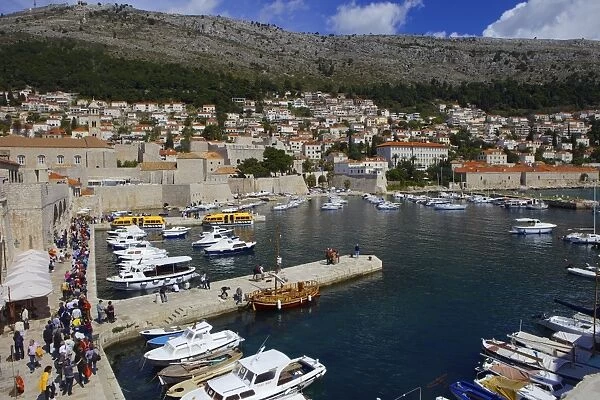 Old Port harbour area Dubrovnik, UNESCO World Heritage Site, Croatia, Europe