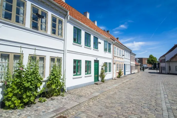Framed Print : Old precinct of Odense, Funen, Denmark, Scandinavia, Europe Framed Print : Old precinct of Odense, Funen, Denmark, Scandinavia, Europe