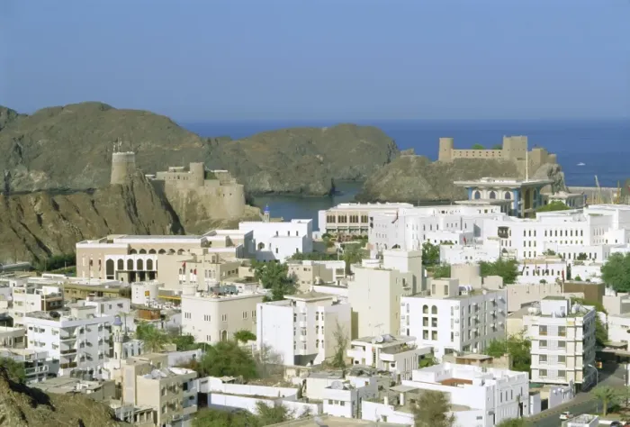 Framed Print : The old quarter and Fort Jalali Framed Print : The old quarter and Fort Jalali