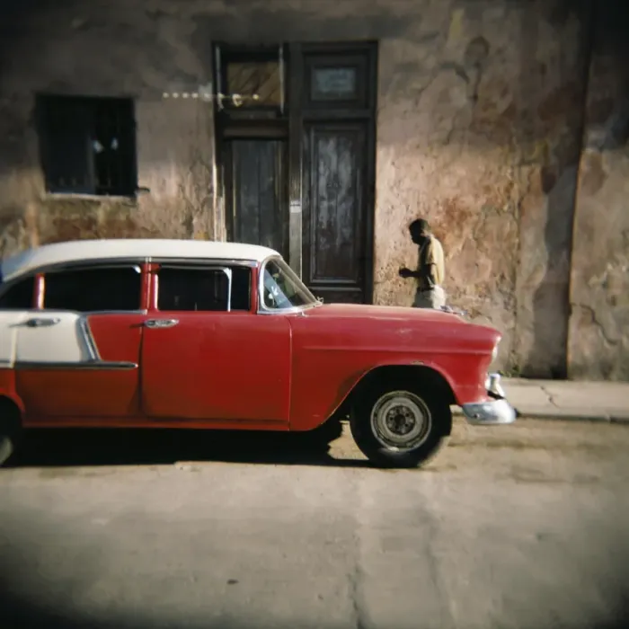 Framed Print : Old red car, Havana, Cuba, West Indies, Central America Framed Print : Old red car, Havana, Cuba, West Indies, Central America