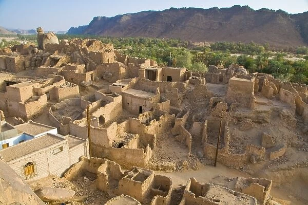 The old ruined town (ksour) of Djanet, Southern Algeria, North Africa, Africa