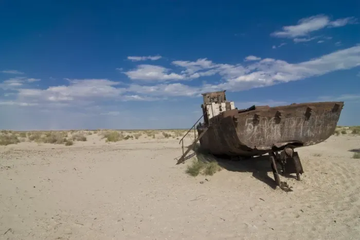 Framed Print : Old rusty shipwrecks in the former Aral Sea, Moynaq, Uzbekistan, Central Asia Framed Print : Old rusty shipwrecks in the former Aral Sea, Moynaq, Uzbekistan, Central Asia