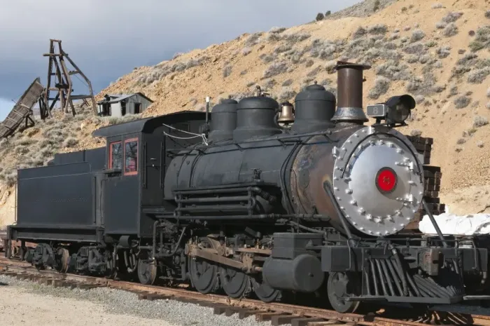 Framed Print : Old steam locomotive at historic Gold Hill train station, outside Virginia City, Nevada, United States of America, North America Framed Print : Old steam locomotive at historic Gold Hill train station, outside Virginia City, Nevada, United States of America, North America