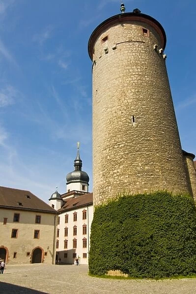 Old tower, Wurzburg, Franconia, Bavaria, Germany, Europe