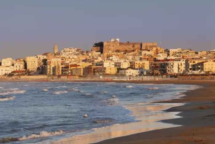 Framed Print : Old town with cathedral at sunset, Vieste, Gargano, Foggia Province, Puglia, Italy Framed Print : Old town with cathedral at sunset, Vieste, Gargano, Foggia Province, Puglia, Italy