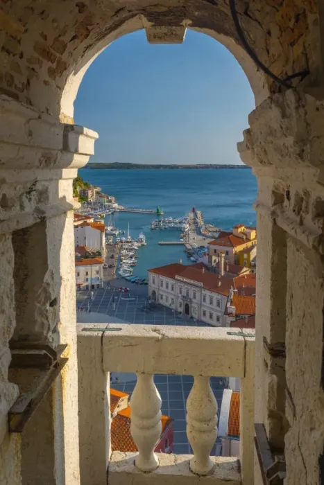Framed Print : Old Town from Church of St. George (Cerkev sv. Jurija), Piran, Primorska, Slovenian Istria, Slovenia, Europe Framed Print : Old Town from Church of St. George (Cerkev sv. Jurija), Piran, Primorska, Slovenian Istria, Slovenia, Europe
