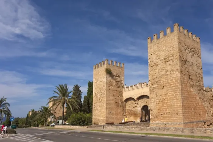 Framed Print : Old Town Gate and fortified walls, Alcudia, Majorca, Balearic Islands, Spain, Europe Framed Print : Old Town Gate and fortified walls, Alcudia, Majorca, Balearic Islands, Spain, Europe