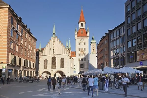 Old town hall (Altes Rathaus) at Marienplatz Square, Munich, Bavaria, Germany, Europe