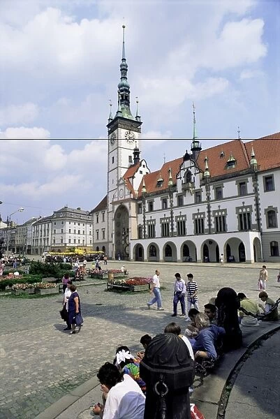 Old Town Hall, main square, Olomouc, North Moravia, Czech Republic, Europe