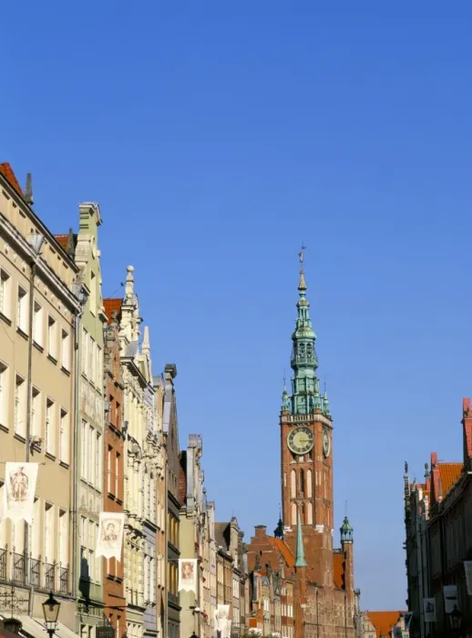 Framed Print : The Old Town Hall and Old Town Framed Print : The Old Town Hall and Old Town