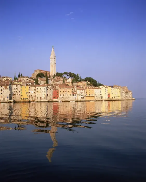 Framed Print : Old Town houses and cathedral of St. Euphemia, Rovinj, Istria, Croatia, Europe Framed Print : Old Town houses and cathedral of St. Euphemia, Rovinj, Istria, Croatia, Europe