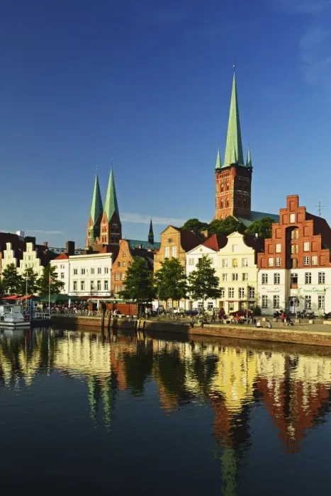 Framed Print : Old Town of Lubeck, Schleswig-Holstein, Germany, Europe Framed Print : Old Town of Lubeck, Schleswig-Holstein, Germany, Europe
