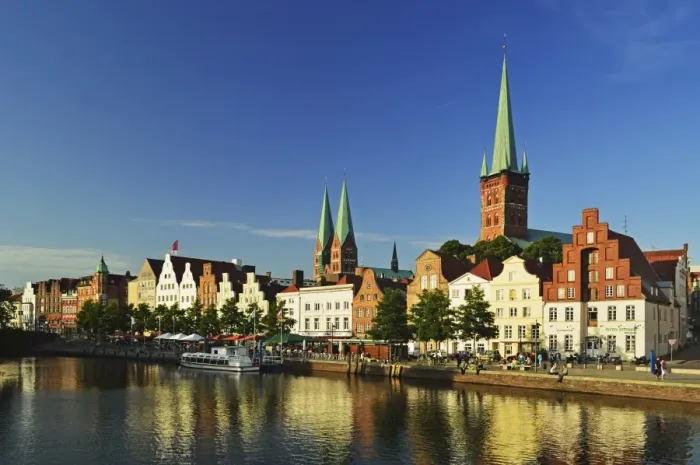 Framed Print : Old Town of Lubeck, Schleswig-Holstein, Germany, Europe Framed Print : Old Town of Lubeck, Schleswig-Holstein, Germany, Europe