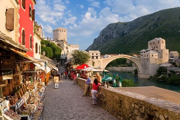 The old town of Mostar, UNESCO World Heritage Site, Herzegovina, Bosnia-Herzegovina, Europe