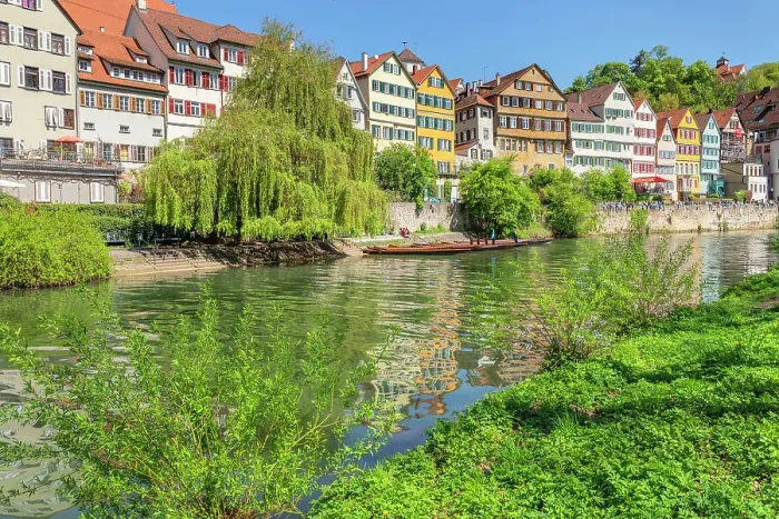Framed Print : Old town at Neckar river, Tubingen, Swabian Alps, Baden Wurttemberg, Germany Framed Print : Old town at Neckar river, Tubingen, Swabian Alps, Baden Wurttemberg, Germany
