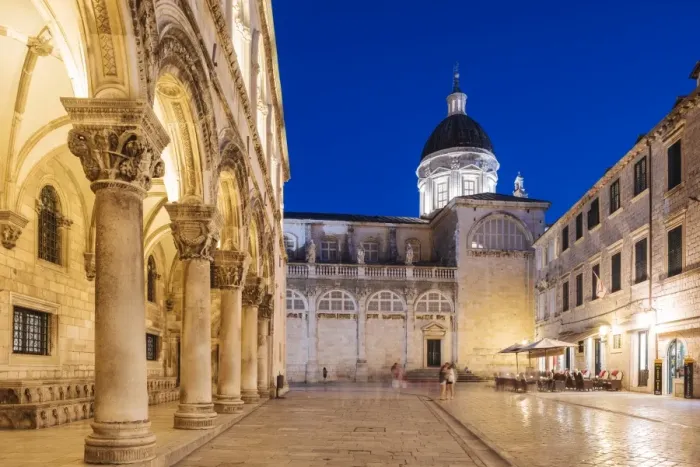 Framed Print : Old Town at night, UNESCO World Heritage Site, Dubrovnik, Croatia, Europe Framed Print : Old Town at night, UNESCO World Heritage Site, Dubrovnik, Croatia, Europe