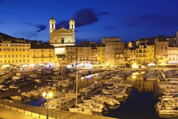 Framed Print : Old town at the old harbour with the church of Jean Baptiste, Bastia, Corsica, France, Mediterranean, Europe Framed Print : Old town at the old harbour with the church of Jean Baptiste, Bastia, Corsica, France, Mediterranean, Europe