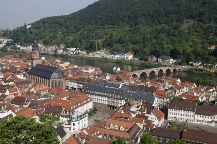 Framed Print : Old Town and River Neckar, Heidelberg, Baden-Wurttemberg, Germany, Europe Framed Print : Old Town and River Neckar, Heidelberg, Baden-Wurttemberg, Germany, Europe