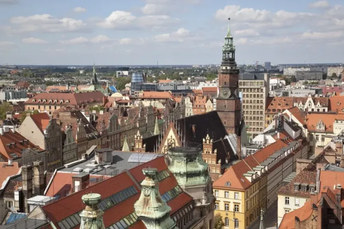 Framed Print : Old Town rooftops viewed from Marii Magdaleny Church, Wroclaw, Silesia, Poland, Europe Framed Print : Old Town rooftops viewed from Marii Magdaleny Church, Wroclaw, Silesia, Poland, Europe