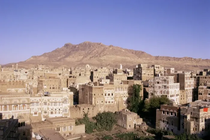 Framed Print : Old Town, Sana a Framed Print : Old Town, Sana a