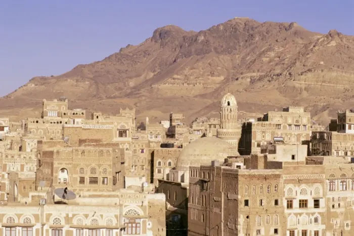 Framed Print : Old Town, Sana a Framed Print : Old Town, Sana a