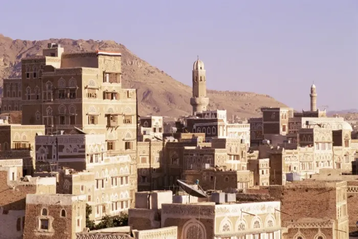 Framed Print : Old Town, Sana a Framed Print : Old Town, Sana a