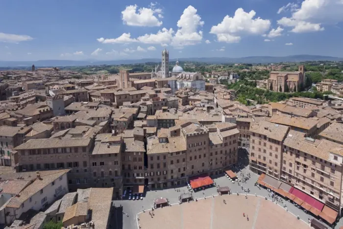 Framed Print : Old town with Santa Maria Assunta Cathedral and Piazza del Campo, Siena, UNESCO World Heritage Site Framed Print : Old town with Santa Maria Assunta Cathedral and Piazza del Campo, Siena, UNESCO World Heritage Site