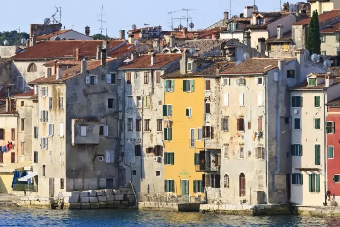 Framed Print : Old town from the sea, Rovinj (Rovigno) peninsula, Istria, Croatia Framed Print : Old town from the sea, Rovinj (Rovigno) peninsula, Istria, Croatia