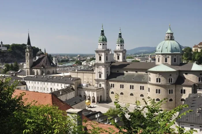 Framed Print : Old Town seen from fortress Hohensalzburg, Salzburg, Austria, Europe Framed Print : Old Town seen from fortress Hohensalzburg, Salzburg, Austria, Europe