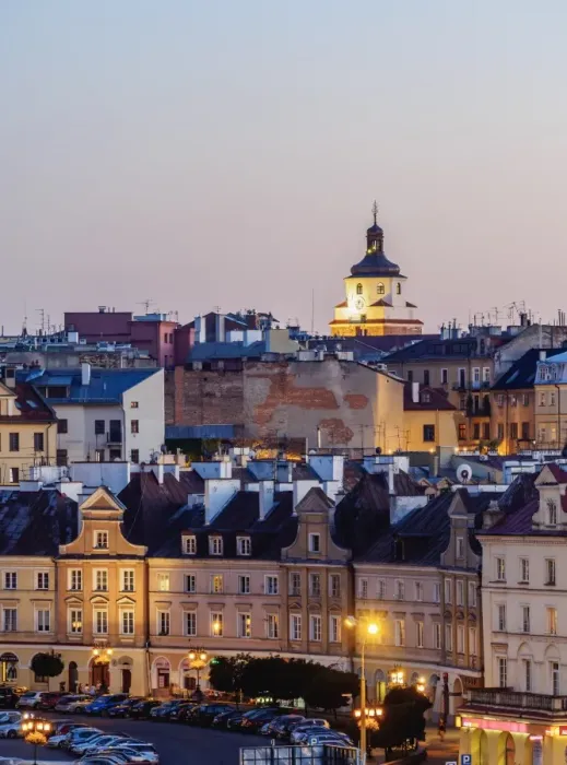 Framed Print : Old Town skyline at twilight, City of Lublin, Lublin Voivodeship, Poland, Europe Framed Print : Old Town skyline at twilight, City of Lublin, Lublin Voivodeship, Poland, Europe