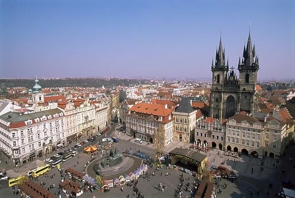 Old Town Square and church of Our Lady before Tyn, Prague, UNESCO World Heritage Site