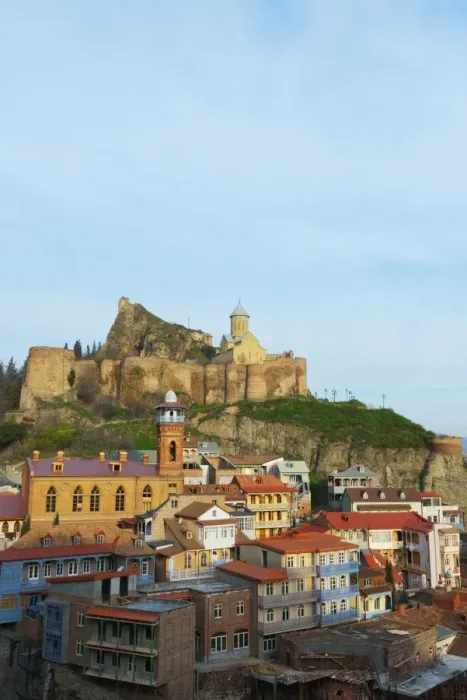 Framed Print : Old town and St. Nicholas church on top of Narikala Fortress, Tbilisi, Georgia, Caucasus Framed Print : Old town and St. Nicholas church on top of Narikala Fortress, Tbilisi, Georgia, Caucasus