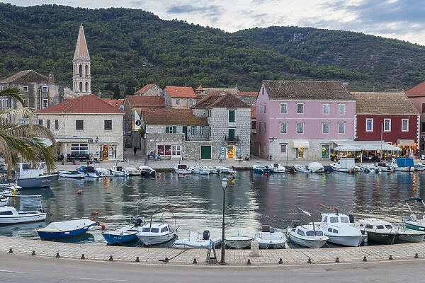 The old town of Stari Grad on Hvar Island, Croatia, Europe