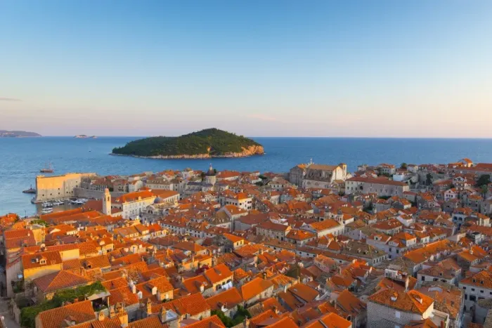 Framed Print : Old Town (Stari Grad), UNESCO World Heritage Site, with Lokrum Island beyond, Dubrovnik, Dalmatia, Croatia, Europe Framed Print : Old Town (Stari Grad), UNESCO World Heritage Site, with Lokrum Island beyond, Dubrovnik, Dalmatia, Croatia, Europe