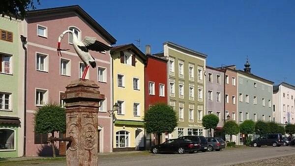 Old town of Tittmoning, Upper Bavaria, Germany, Europe