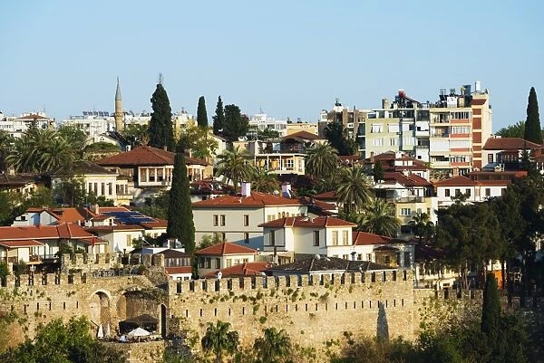 Old Town walls, Antalya, Pamphylia, Anatolia, Turkey, Asia Minor, Eurasia
