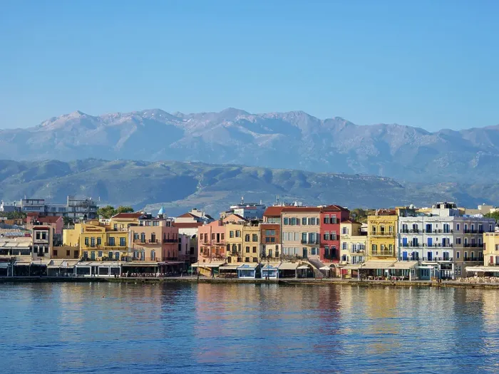 Framed Print : Old Town Waterfront, City of Chania, Crete, Greek Islands, Greece, Europe Framed Print : Old Town Waterfront, City of Chania, Crete, Greek Islands, Greece, Europe