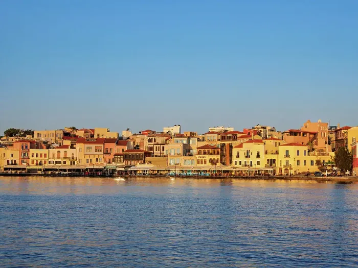 Framed Print : Old Town Waterfront at sunrise, City of Chania, Crete, Greek Islands, Greece, Europe Framed Print : Old Town Waterfront at sunrise, City of Chania, Crete, Greek Islands, Greece, Europe