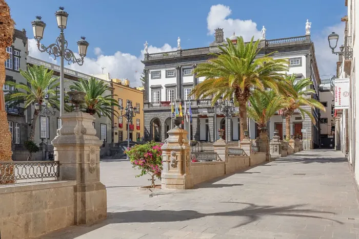 Framed Print : Old townhall at Plaza Santa Ana, Vegueta, UNESCO World Heritage Site, Las Palmas de Gran Canaria, Gran Canaria, Canary Islands, Spain, Atlantic, Europe Framed Print : Old townhall at Plaza Santa Ana, Vegueta, UNESCO World Heritage Site, Las Palmas de Gran Canaria, Gran Canaria, Canary Islands, Spain, Atlantic, Europe