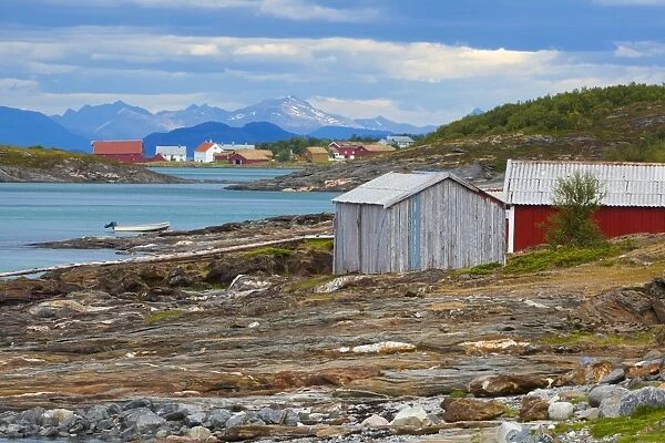 The old trading centre of Kjerringoy, Nordland, Norway, Scandinavia, Europe