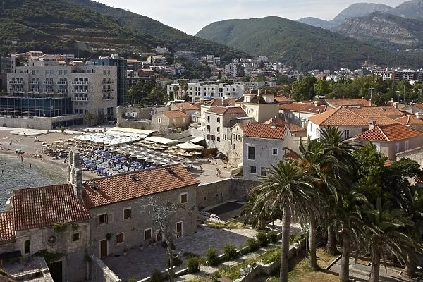 The old walled town of Budva, Montenegro, Europe