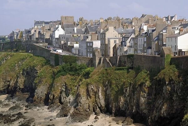 Old walled town, Granville, Cotentin Peninsula, Manche, Normandy, France, Europe