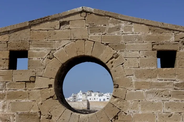 Framed Print : Old waterfront city behind ramparts, Essaouira, historic city of Mogador Framed Print : Old waterfront city behind ramparts, Essaouira, historic city of Mogador