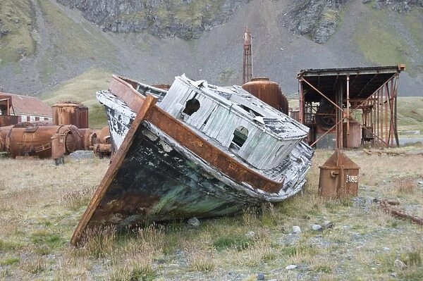 Old whaling station, Grytviken, South Georgia, South Atlantic